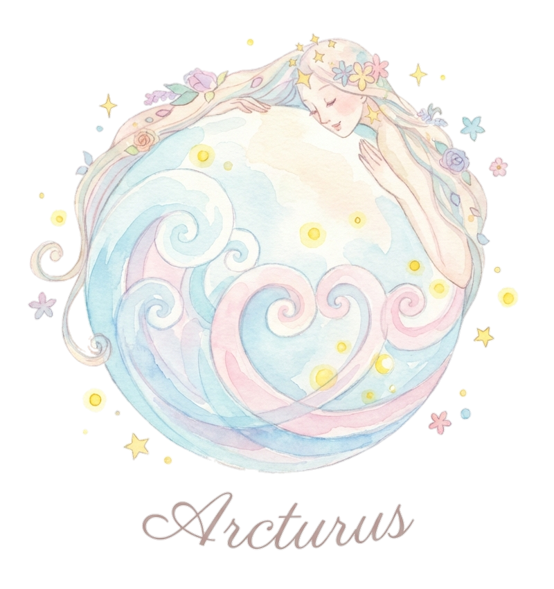 レイキスクール＆サロンArcturusの公式ロゴ