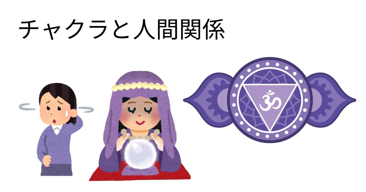 第6チャクラ（藍色）と人間関係を解説するブログ記事のサムネイル