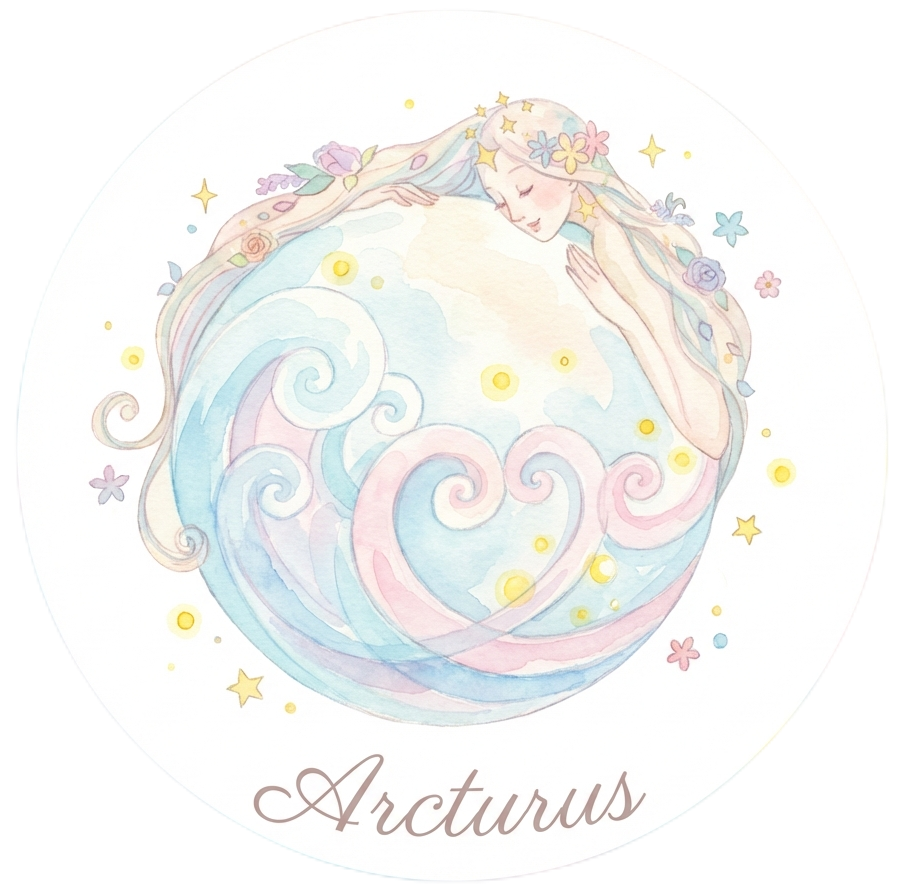 レイキスクール＆サロンArcturusの公式ロゴ